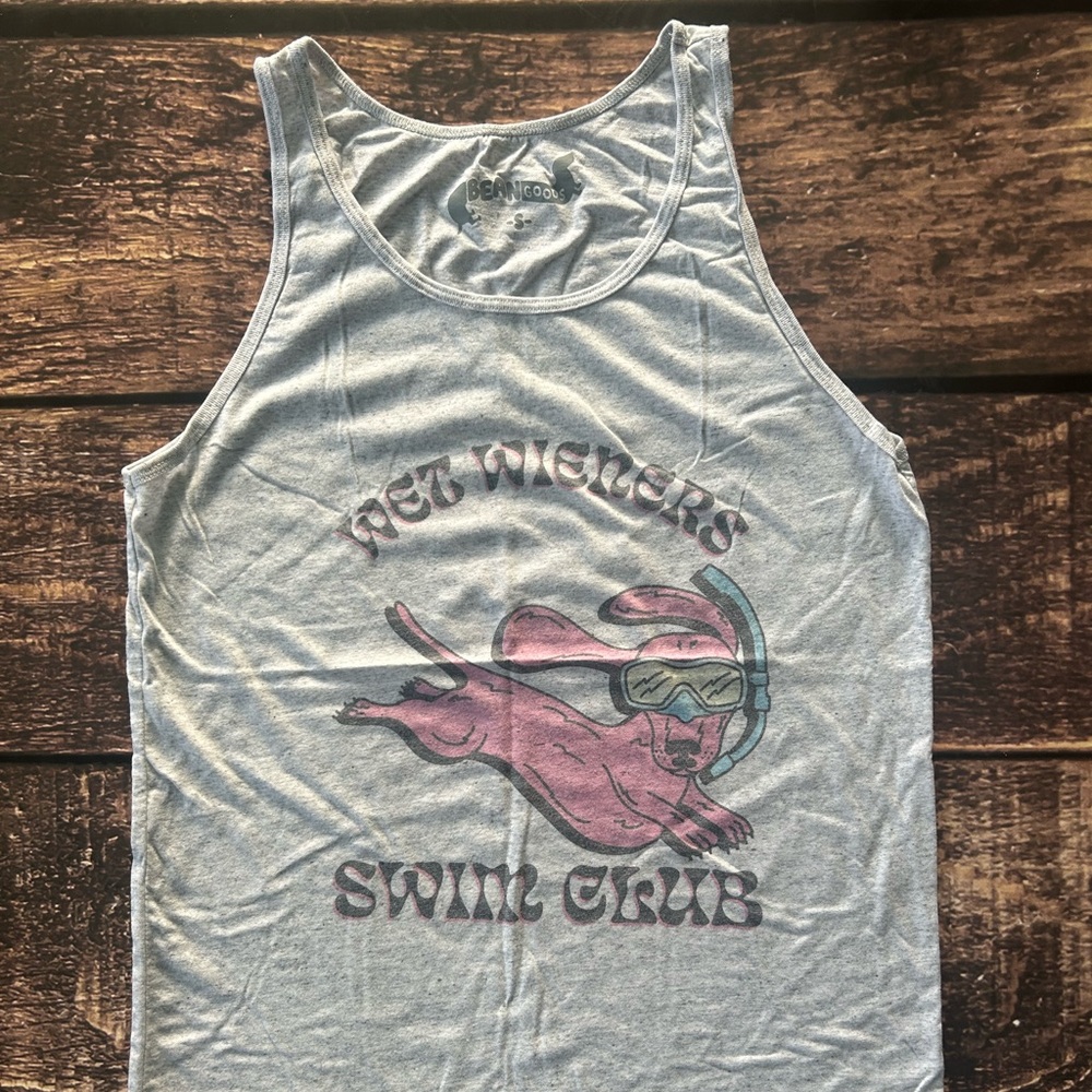 WET WIENERS SWIM CLUB unisex size small tank